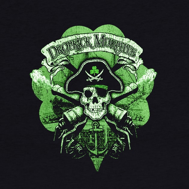 st patrick green skull ounk band by WalkTogether